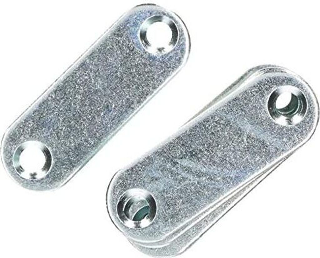 KOTARBAU 25er Set Lochplatten 42 x 14,5 mm Verzinkt Silber Flachverbinder Holzverbinder Innen – Außenbereich Lochplatte Stahlverbinder Lochble...