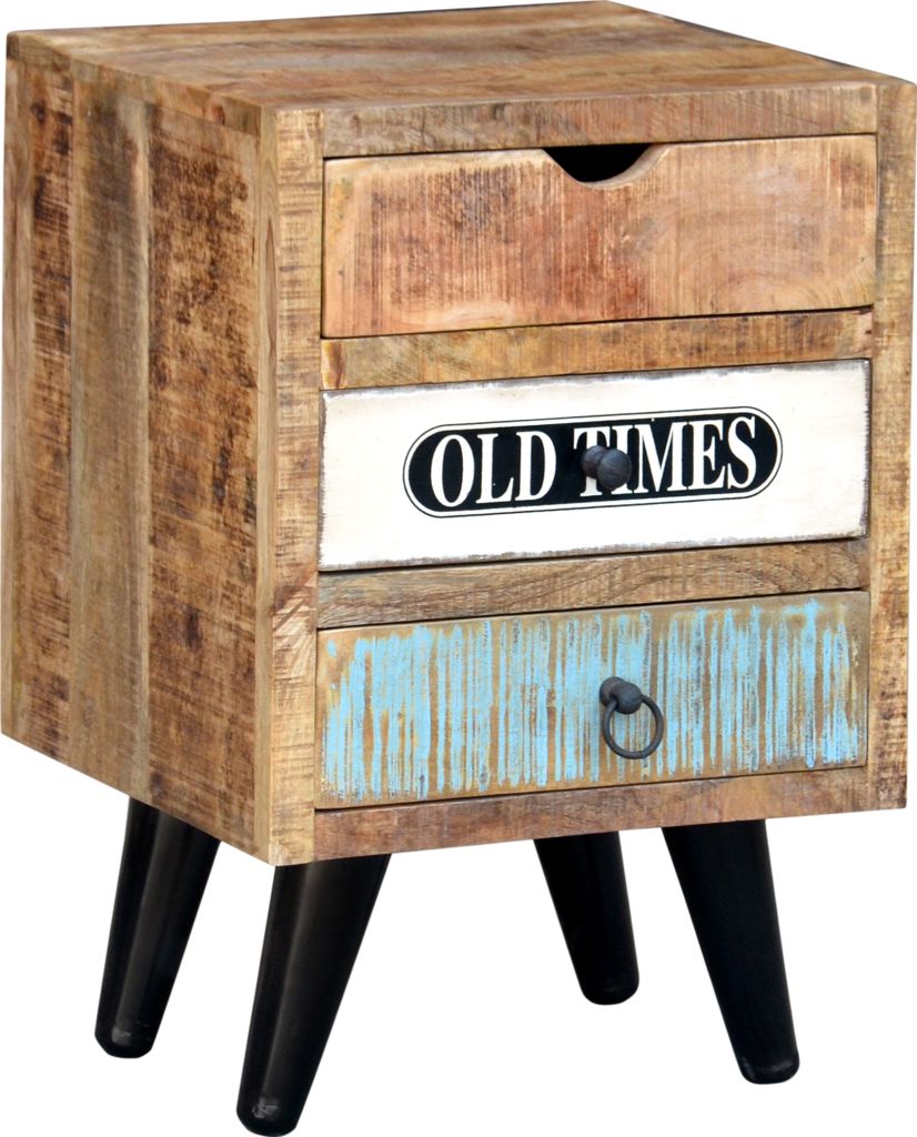 Schubfach Schrank mit Füßen im Vintage-Design - Modell 6, Braun, Holz, 65*45*35 cm, Kommoden & Sideboards