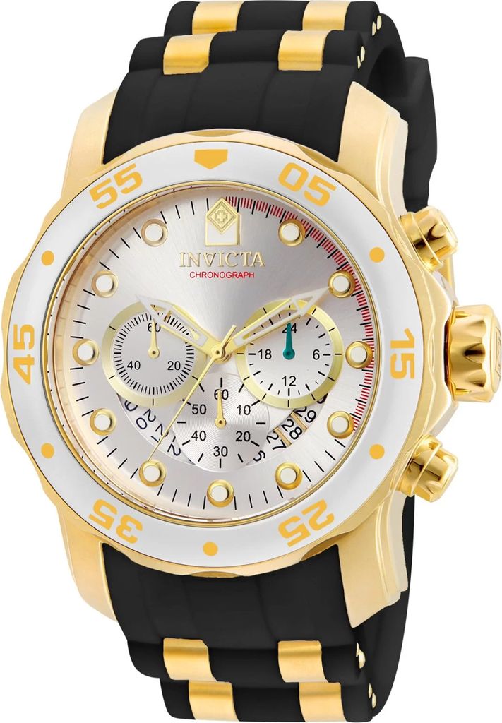 Invicta Pro Diver - SCUBA 6985 Herrenarmbanduhr - Quartz Uhrwerk - Edelstahl mit silbernem Zifferblatt - 48 mm