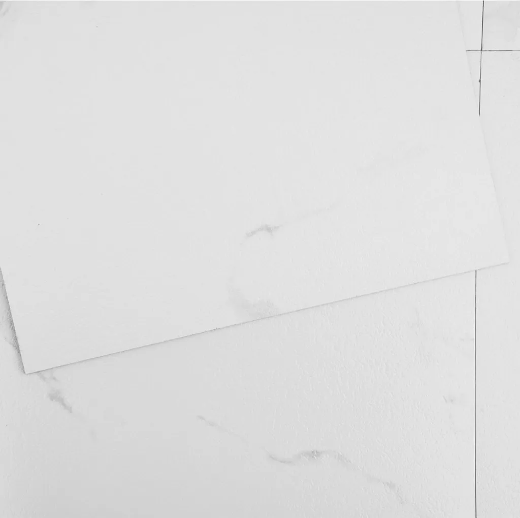 Pavimento Fai-da-te Autoadesivo Marmo Bianco 50 Piastrelle Vinile