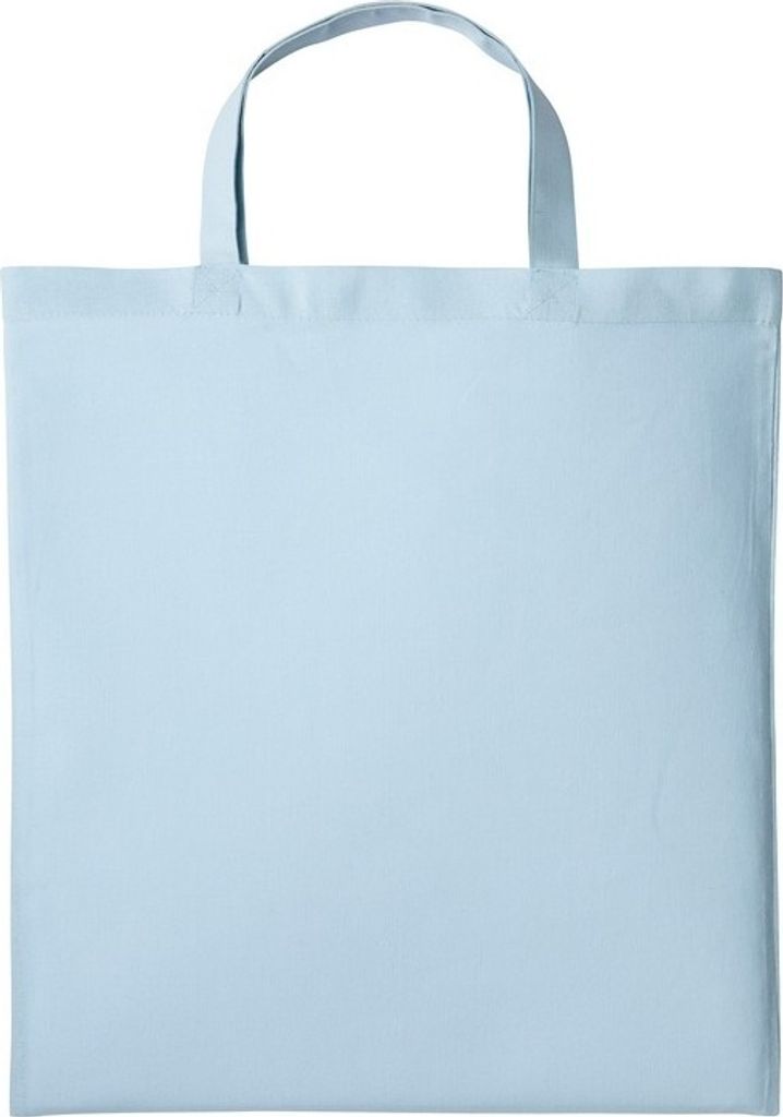 Nutshell Baumwoll-Tragetasche mit kurzen Griffen RW7109 (Einheitsgröße) (Pastellblau)