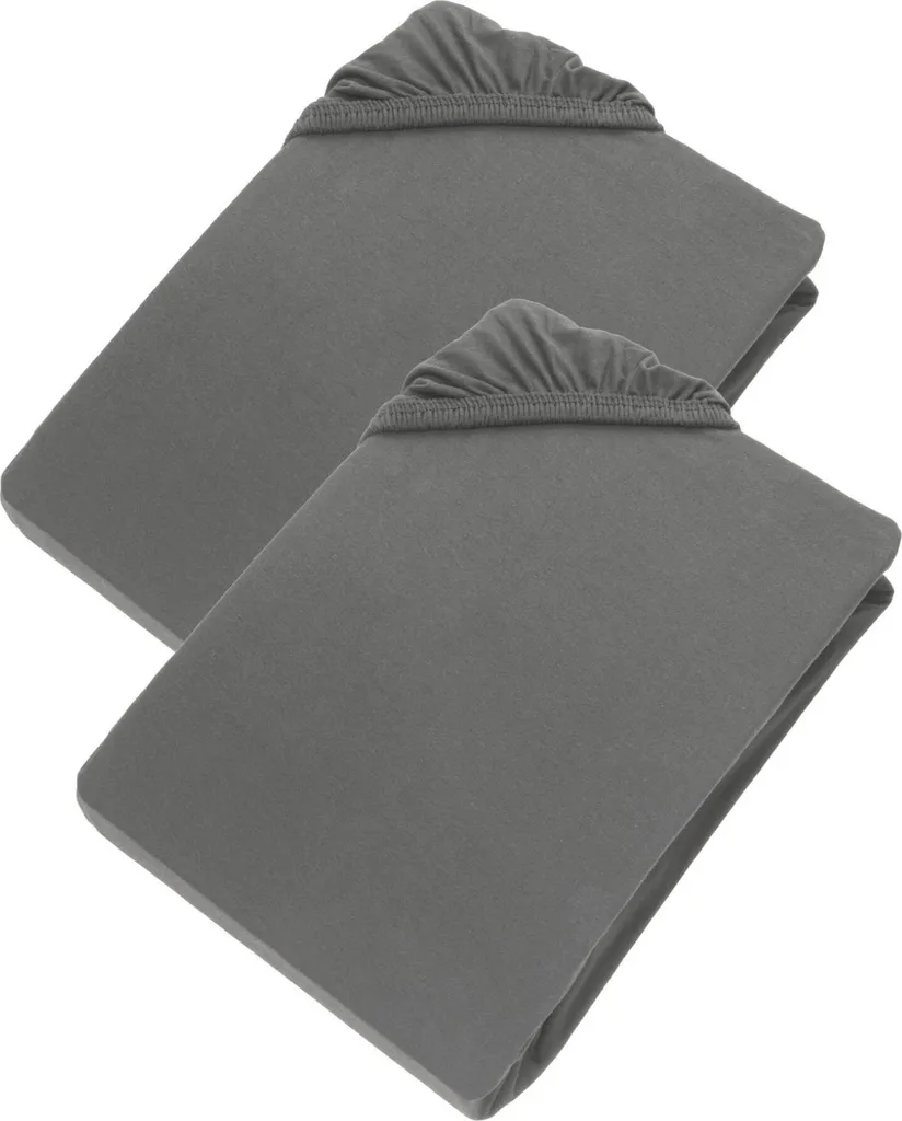 Set 2 Lenzuola Tese ESPRIT Antracite 150x200 | Comfort Moderno