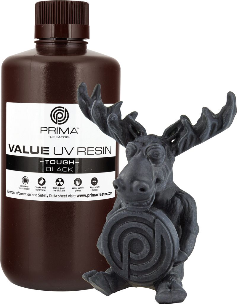 PrimaCreator Value Tough UV Resin (ABS Like) - 1 kg - Black