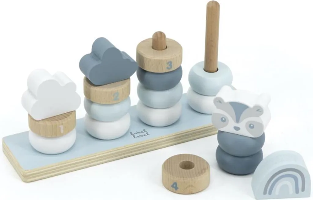 Petits anneaux pliables silicone bleu Label Label - Souples et sains