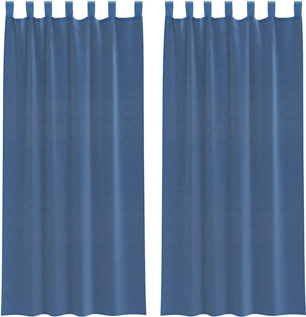 Tende Blu Reale vidaXL 140x245 cm: Voile con Passanti - Miglior Prezzo