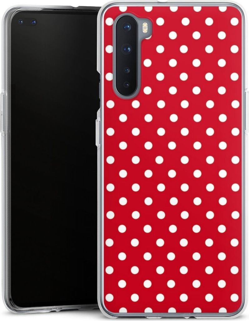 DeinDesign Handyhülle für OnePlus Nord Silikon Hülle Case Smartphone Schutzhülle Polka Dots Punkte Retro
