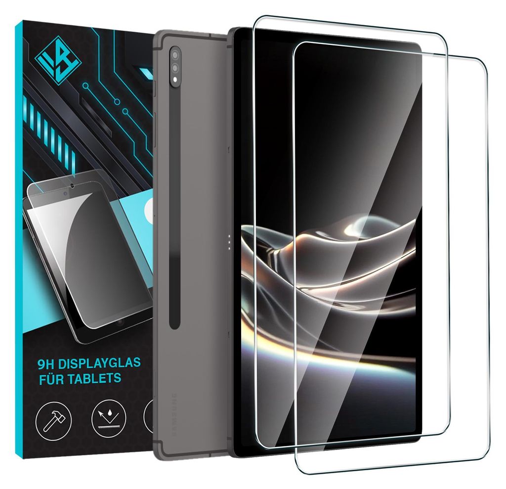 2x 9H Tablet Schutzglas für Samsung Galaxy Tab S8+ 12.4 Produktbild 