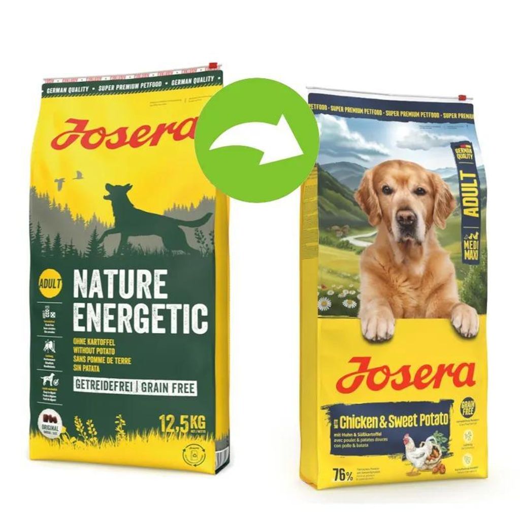 12,5 kg di cibo per cani Josera Medi/Maxi Chicken & Sweet Immagine del prodotto 