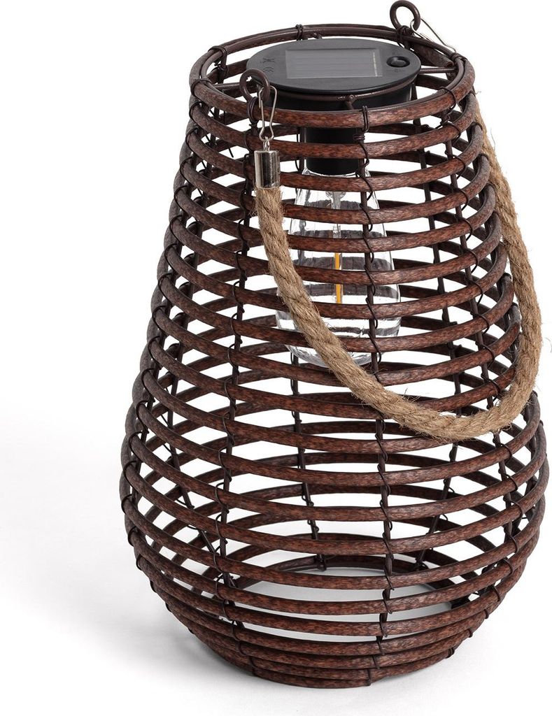 LED-Tischlampe Aussen Solar Raikot Natürlich