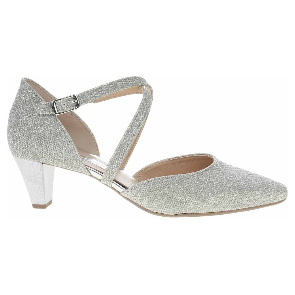 Gabor 01.363 Chaussures à lanières argentées Élégantes NEUF Image du produit 