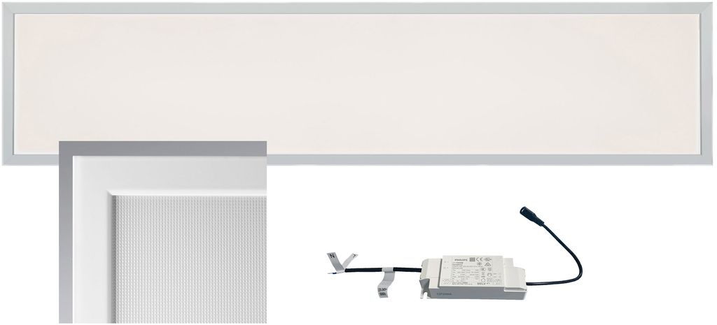 ChiliTec 23224 LED Licht-Panel "CTP-120 Office" warm 30x120cm, 3000K, 40W, 3750lm, UGR≤16
