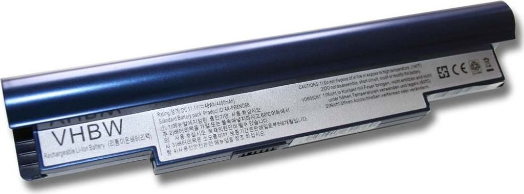 vhbw Akku Ersatz für Samsung AA-PB8NC6B, AA-PB8NC6M für Notebook (4400 mAh, 11,1 V, Li-Ion)