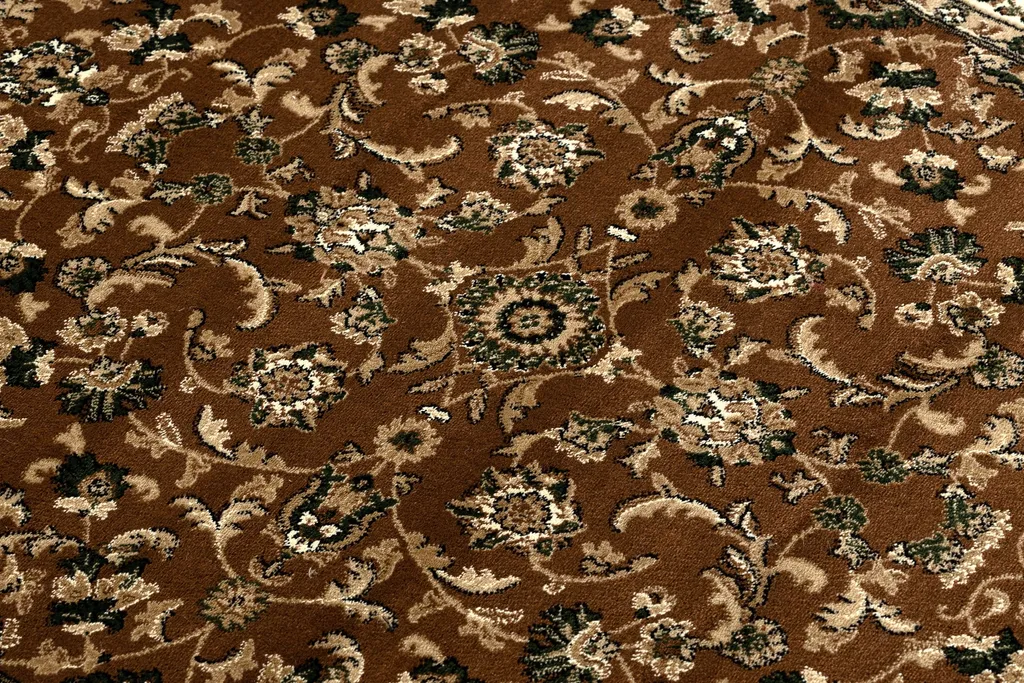 Tapis Ovale 100x180 cm Marron Royal ADR - Solution Déco Sol Durable - 5
