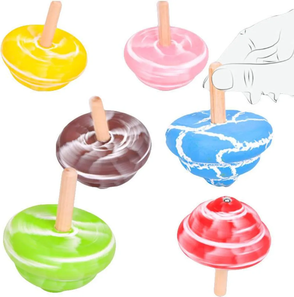 Mini toupie anti-stress lot de 6, jouet sensoriel pour calmer l'anxiété