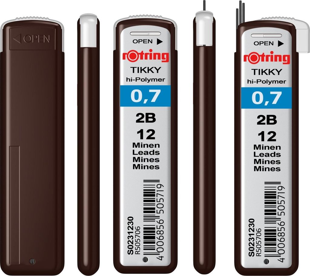 Rotring Tikky Bleistift Graphit 0,7mm 2B S0231230