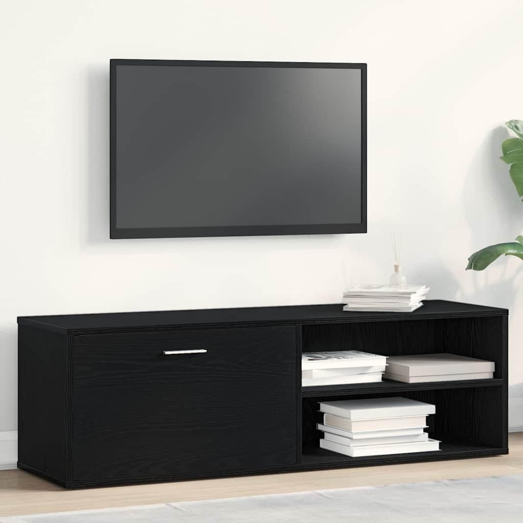 Möbel TV-Schrank Schwarze Eiche 120x34x37 cm Holzwerkstoff - TV-Schränke CC4236