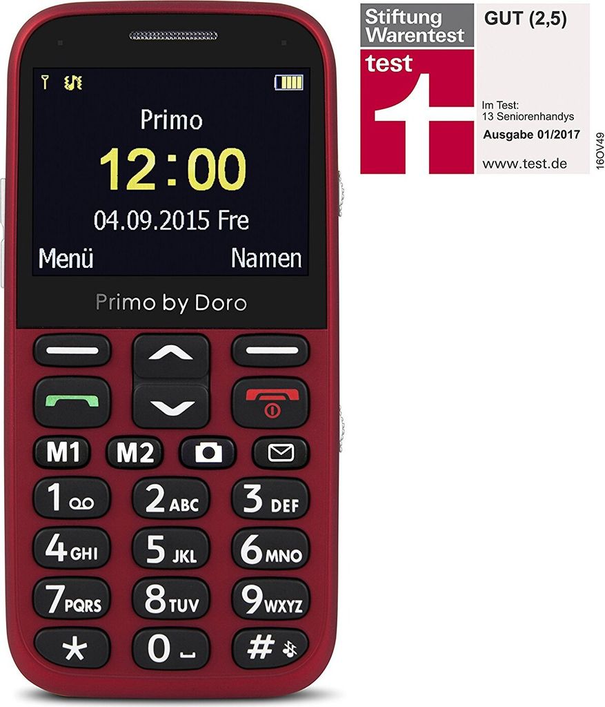 Doro Primo 366 rot Produktbild 8