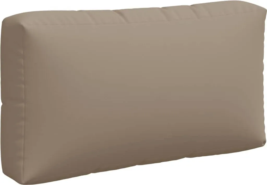 Offerta Cuscini Pallet 3 Pezzi Taupe | Tessuto Liscio Divano Esterno - 7
