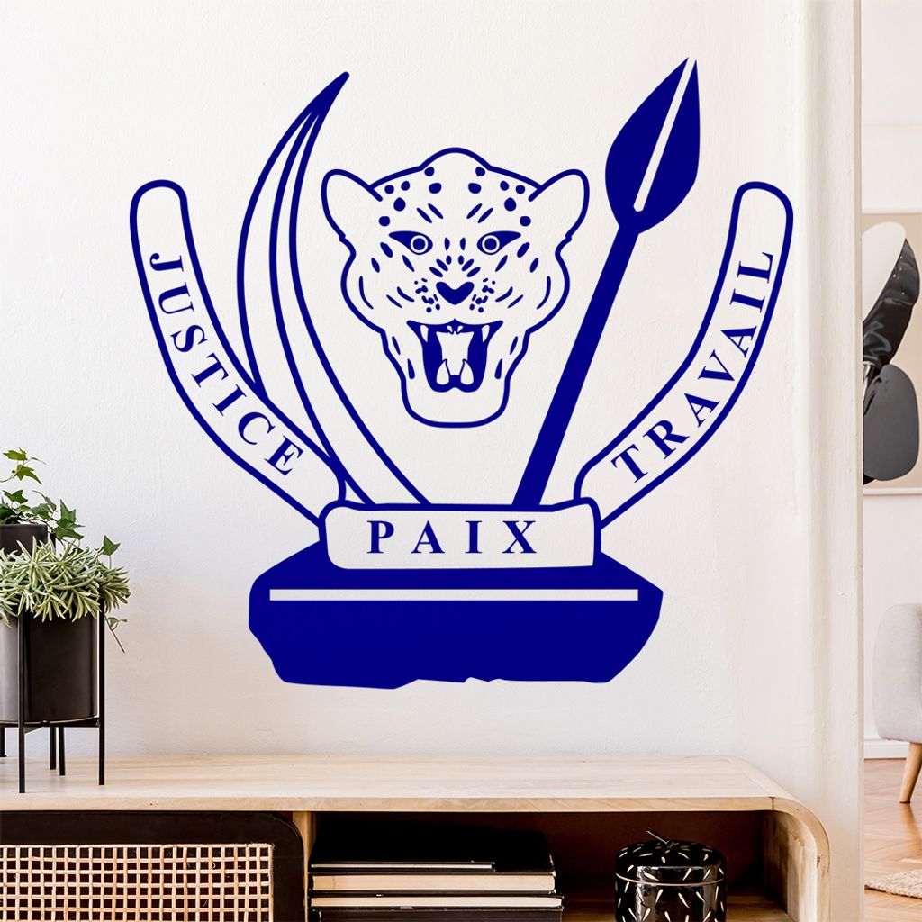 Republik Kongo Wandtattoo Wandaufkleber Wall Sticker - Dekoration, Küche, Wohnzimmer, Schlafzimmer, Badezimmer