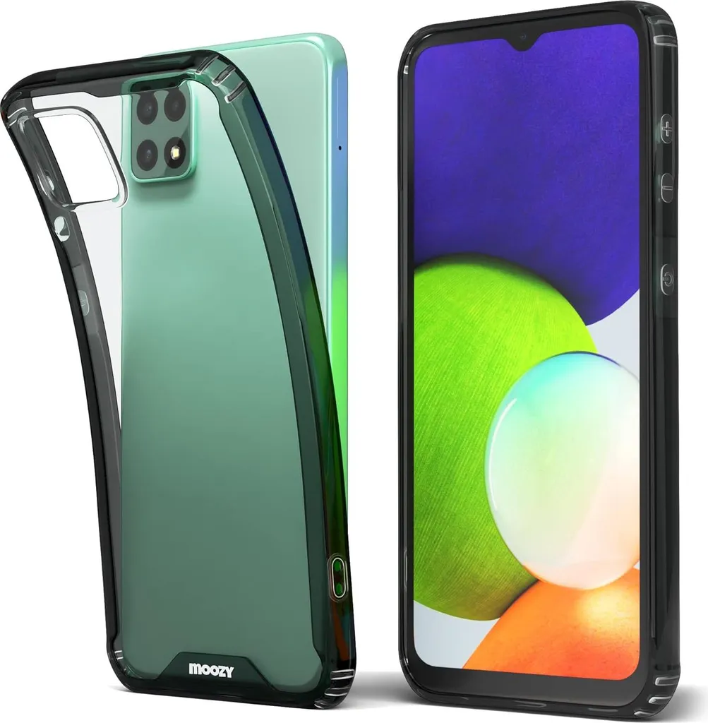 Coque Samsung A22 5G Anti-Choc Fine avec Cadre Gris Anti-Rayures