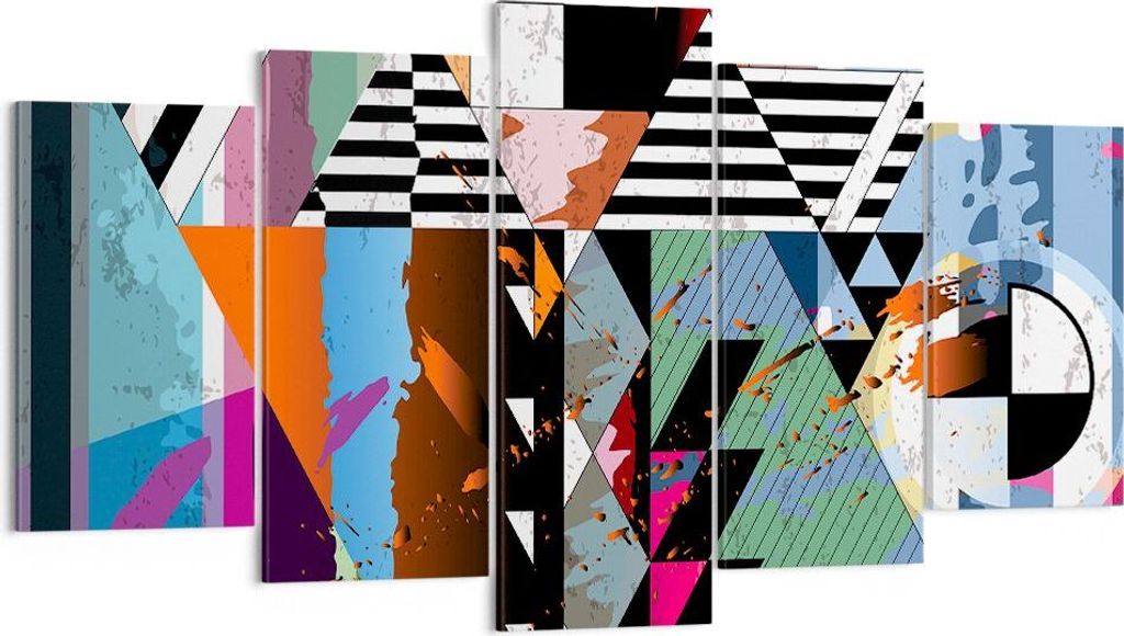 Bild auf Leinwand - Leinwandbild - Abstraktion modern - 160x85cm - Wand Bild - Wanddeko - Leinwanddruck - Bilder - Kunstdruck - Wanddekoration - Le...
