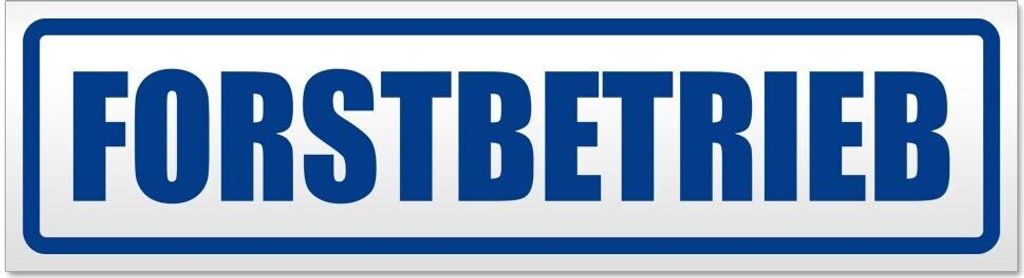 Kiwistar - Autoaufkleber - Verkehrsblau - 60 x 16 cm - Forstbetrieb - Hinweis Aufkleber Sticker für Auto, Kfz, Fahrrad, PKW, LKW