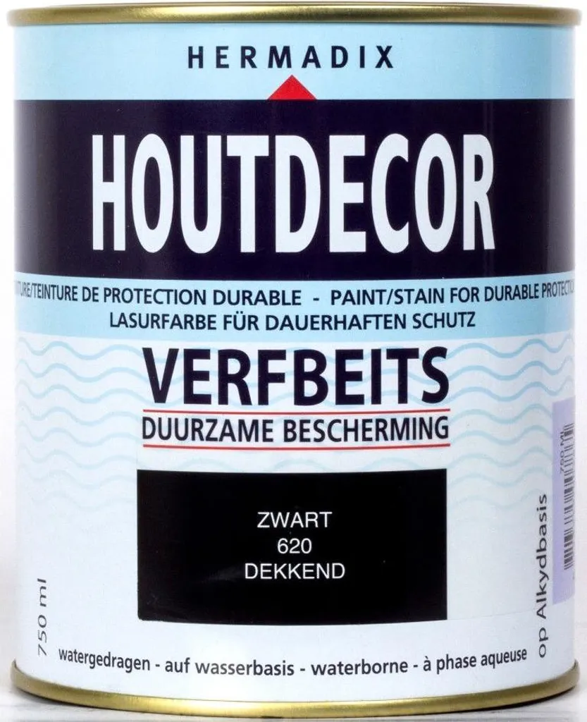 Décor bois 620 noir Hermadix 750 ml - Protection et lasure haute qualité