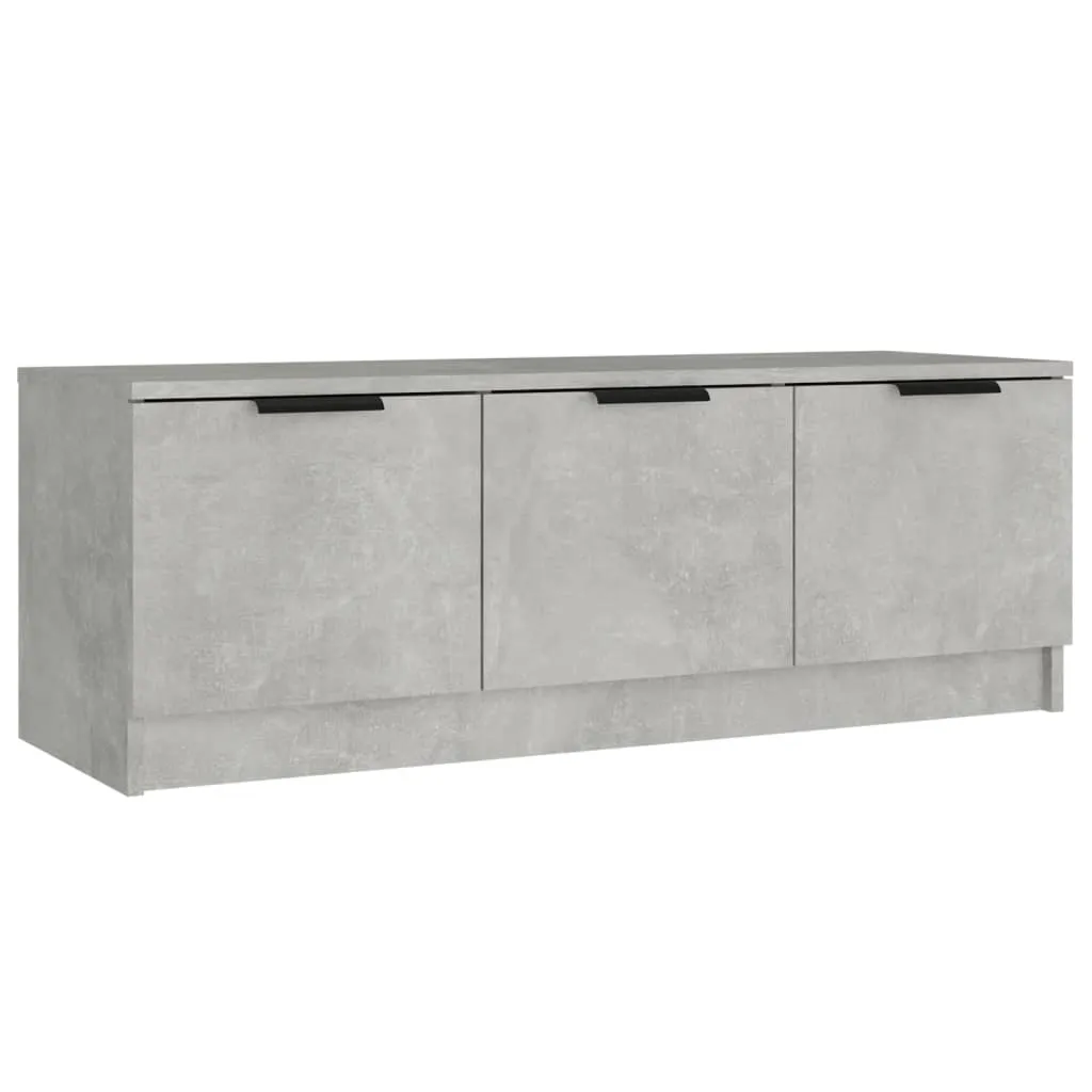Mobile TV grigio cemento 102x35x36,5 cm materiale a base di legno