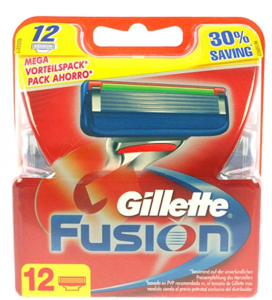 Gillette Fusion 12 mesjes Produktbild 