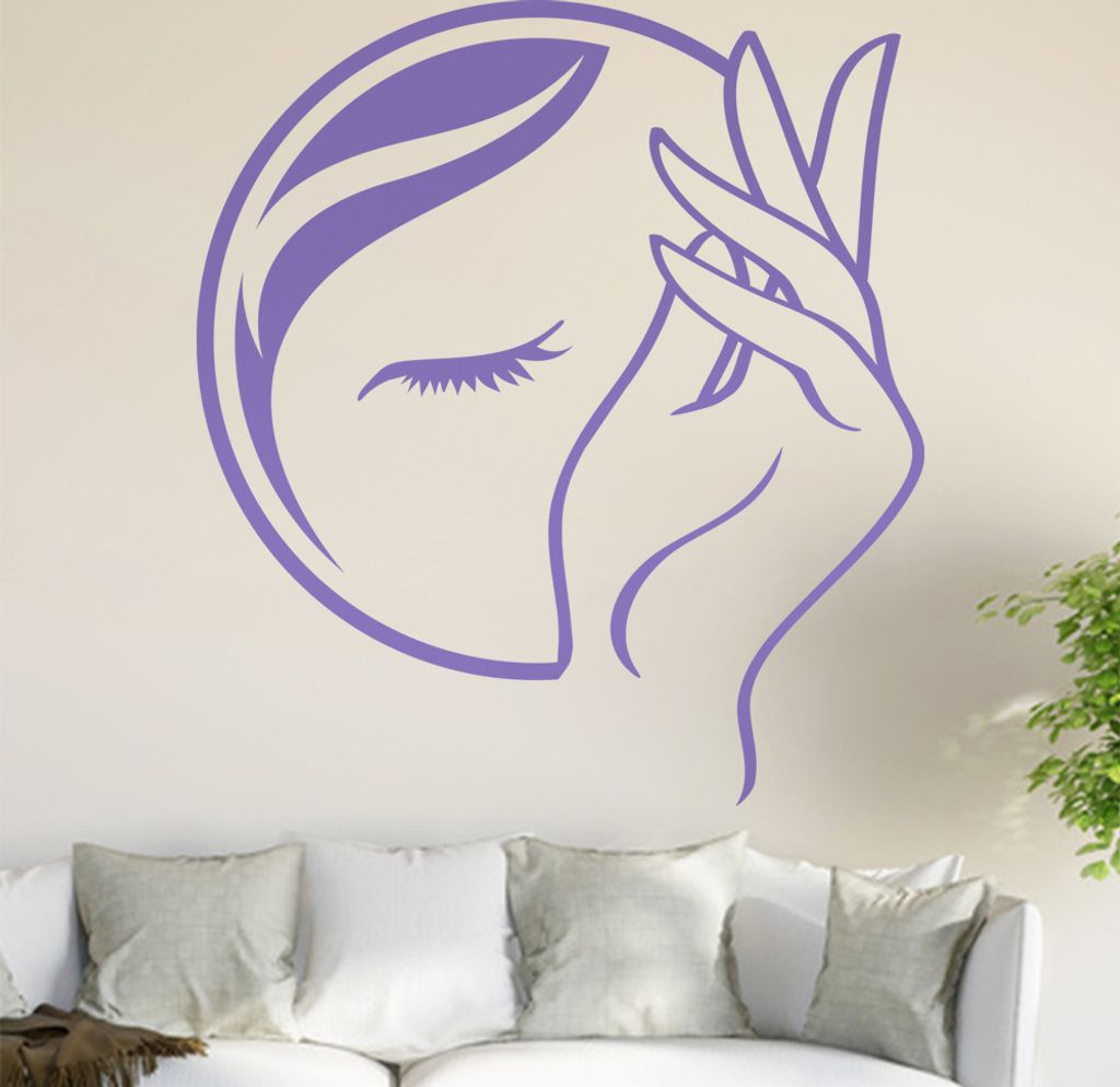 Beauty Style Wandtattoo in 6 Größen - Wandaufkleber Wall Sticker - Dekoration, Küche, Wohnzimmer, Schlafzimmer, Badezimmer