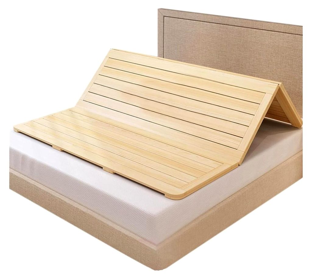 Bettbrett aus Holz für Lendenwirbelstütze, Hartholz-Matratzenstützbrett, langlebiges Klappdesign, passend für Standard-Bettgestell, 120 x 190 cm