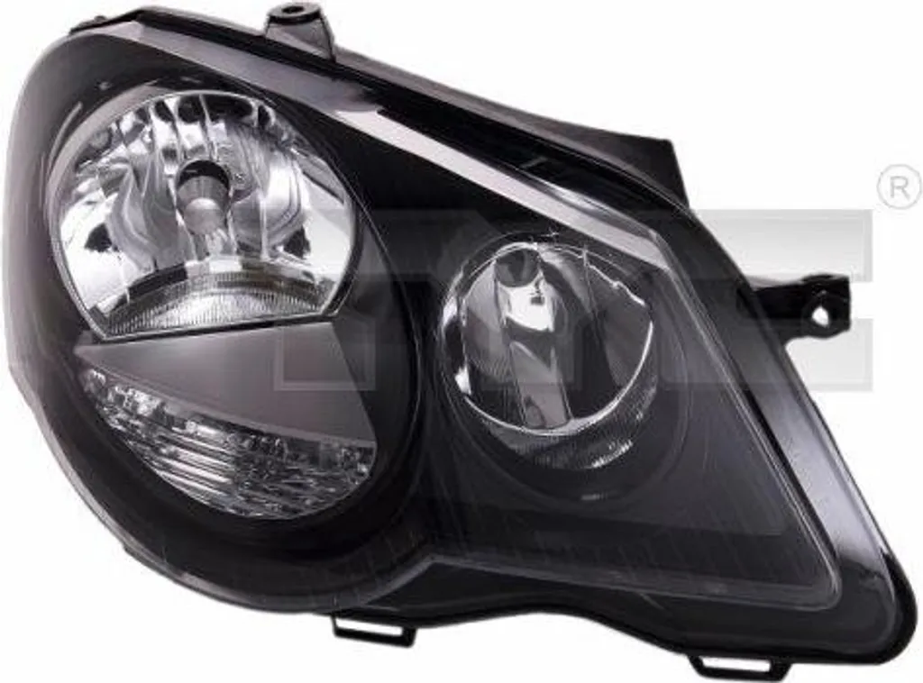 Faro Anteriore Polo 9N SX TYC - Ricambio 6Q1941007AL con Motorino