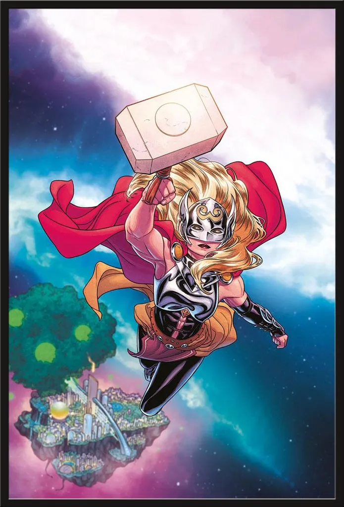 Mighty Female Thor Affiche + Cadre noir Shinsuke - Décoration Murale