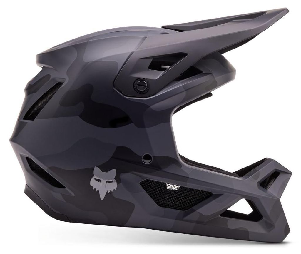 FOX Kids Bike Fullface Helm Rampage black camo YL