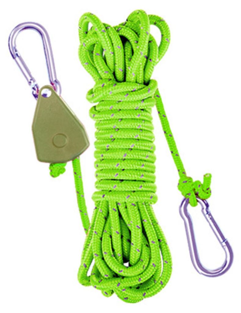 Rollenseilspanner mit 300 cm Seil, robust, für Outdoor-Aktivitäten wie Rucksackreisen, Wandern, Bootfahren und Camping, zum Einstellen und Spanne...