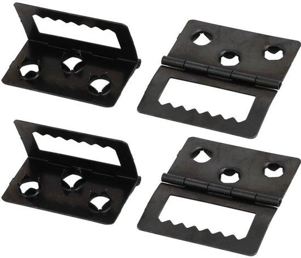 Cadre photo 32 x 20 x 5 mm noir avec panneau arrière à charnière lot de 4