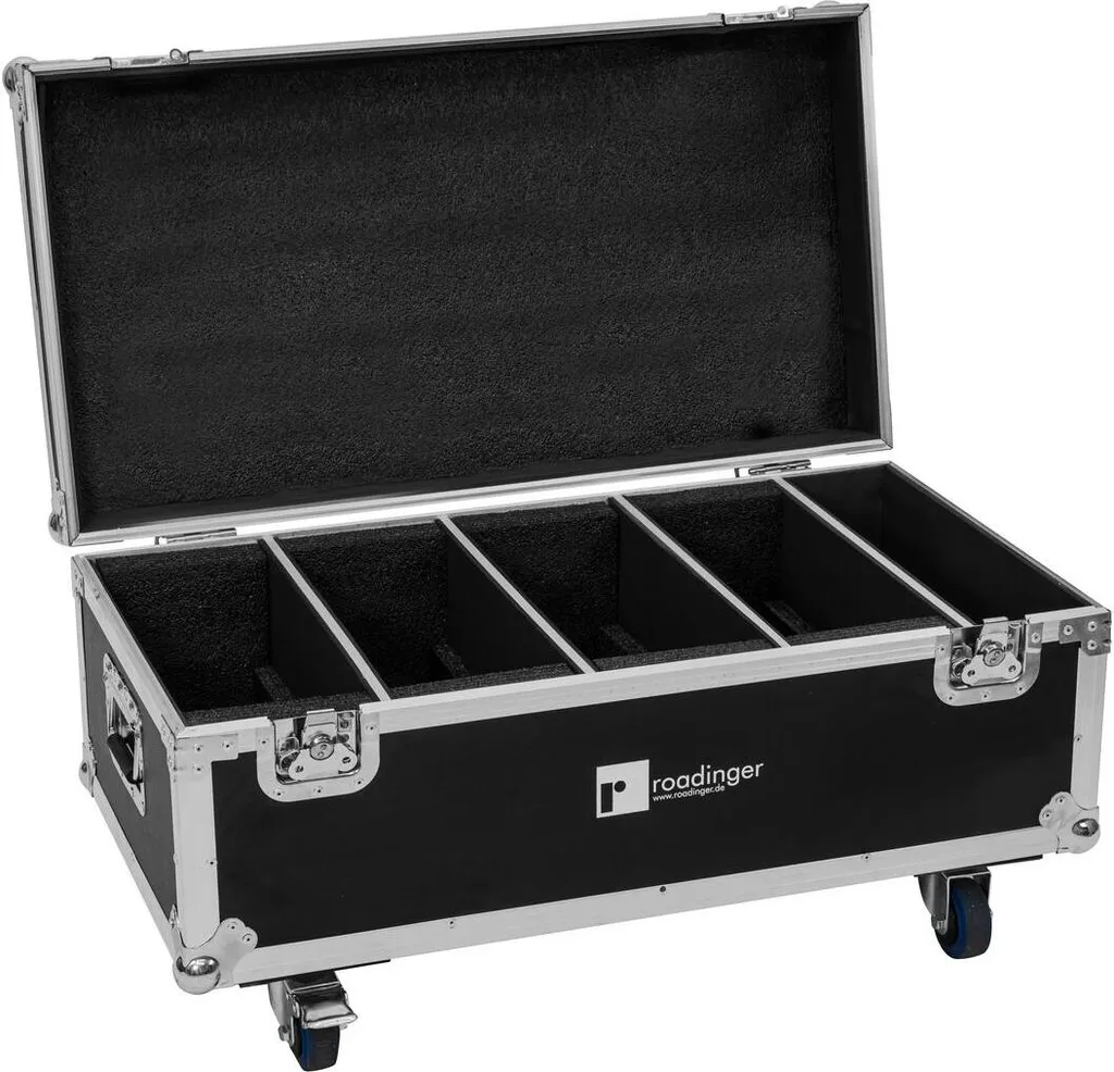 Flightcase de tournée pour 4 projecteurs LED PLL-384 usage intensif