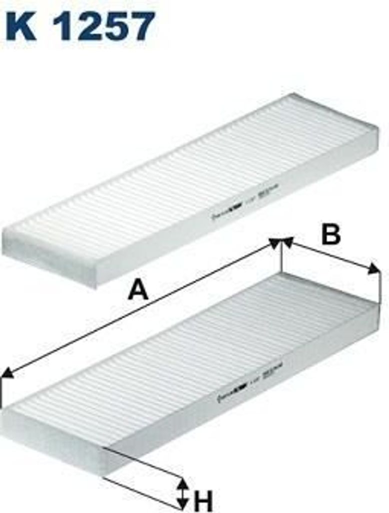 Innenraumfilter FILTRON K 1257-2x