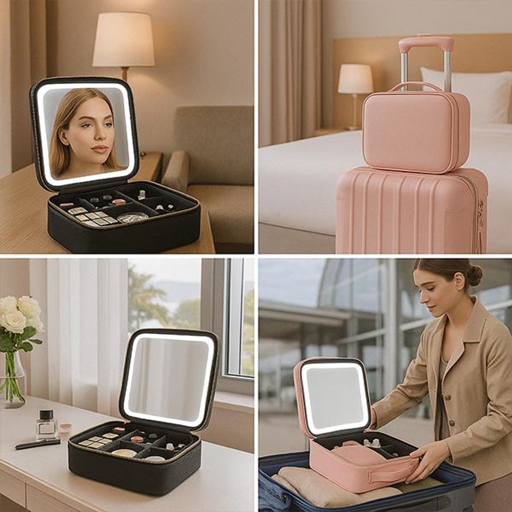 Kozmetický kufrík, kozmetická taštička, organizér na kozmetiku, kufrík na kozmetiku - Makeupbox