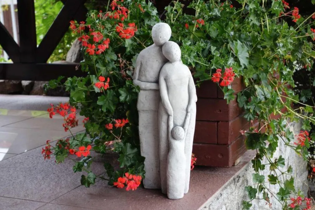 Statue Décorative de Salon 45cm - Sculpture Contemporaine Abstraite