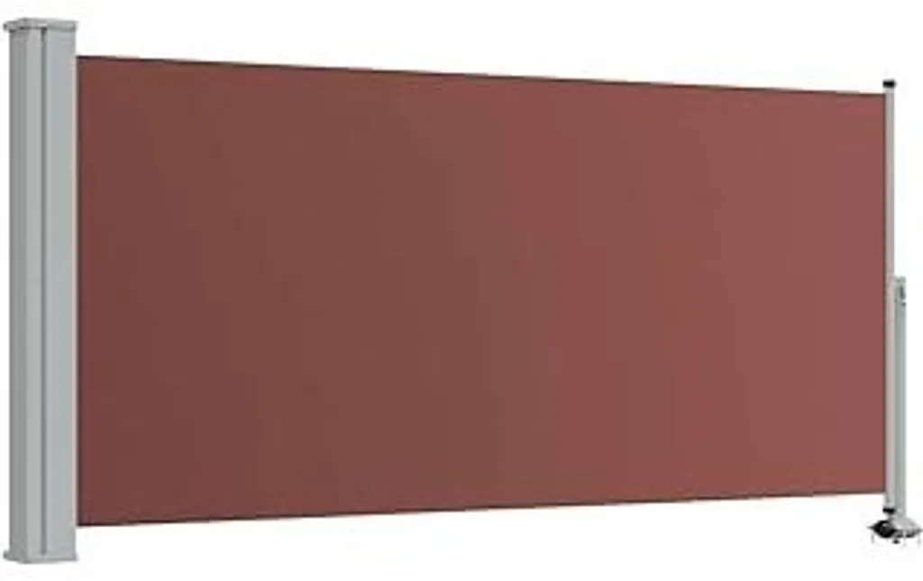 vidaXL Tenda Laterale Estensibile 120x300 cm Marrone | Privacy Giardino