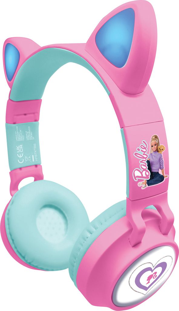Lexibook Bezdrátová sluchátka Barbie se svítícími kočičími Obrázek produktu 