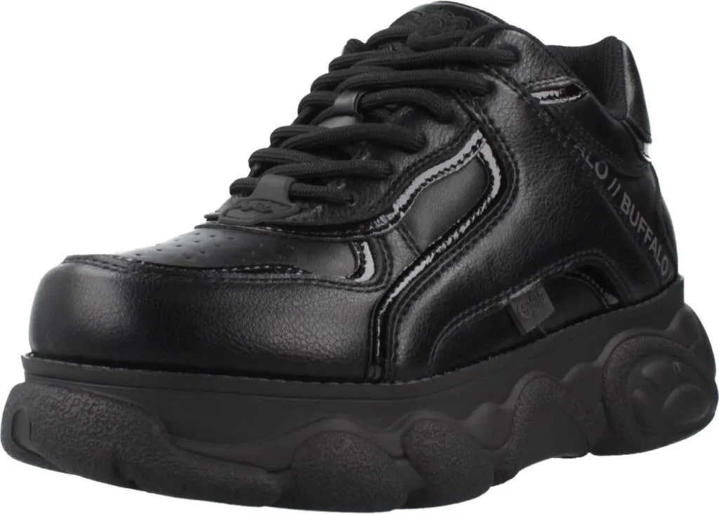 Baskets Plateforme Femme Buffalo Cld Echo - Chaussures Noires à Semelle