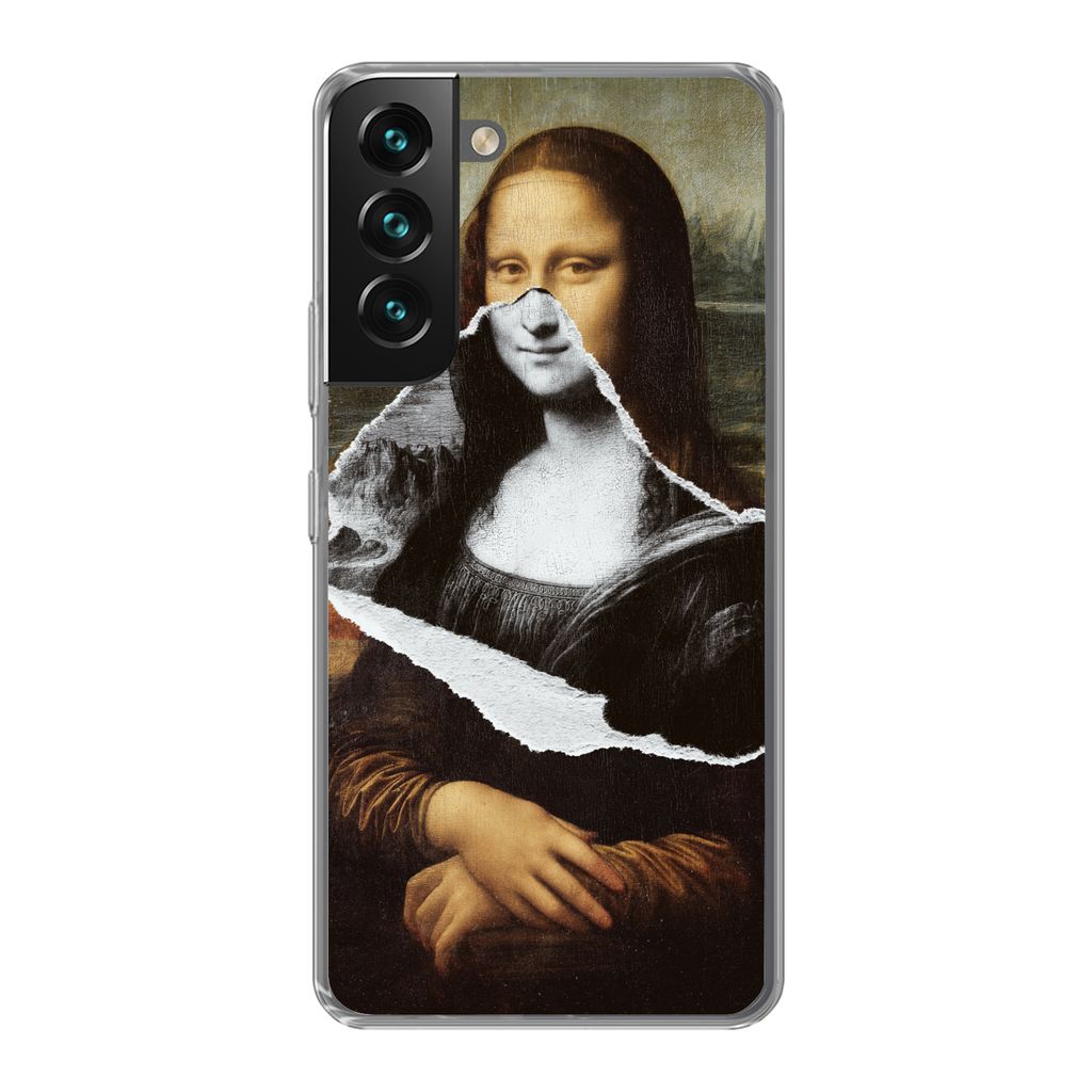MuchoWow Handyhülle Schutzhülle Hülle für Samsung Galaxy S22 Plus Mona Lisa - Da Vinci - Kunst Silikon Softcase Handy Hülle - Schutzabdeckung