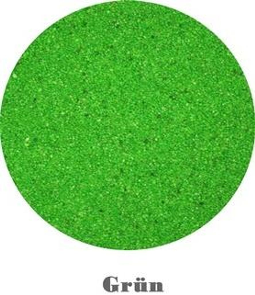 Farbsand Dekosand Grün 10 kg - Wetterfest Perlsand 0,5-1mm