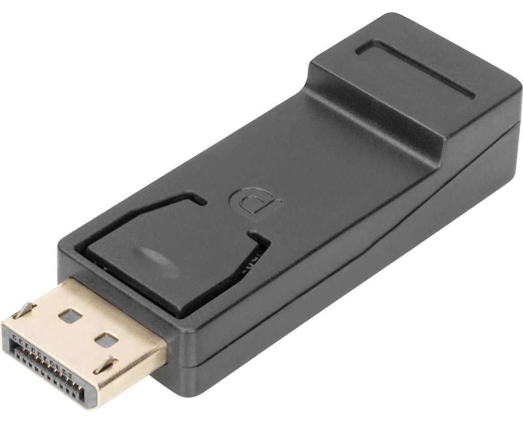 Digitus DisplayPort Adapter, DP, HDMI Type A, Schwarz Produktbild 