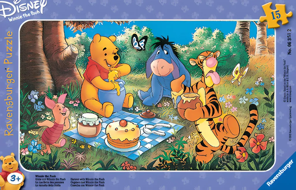 Set de Table Winnie l'Ourson et ses Amis en Pique-Nique pour Enfants