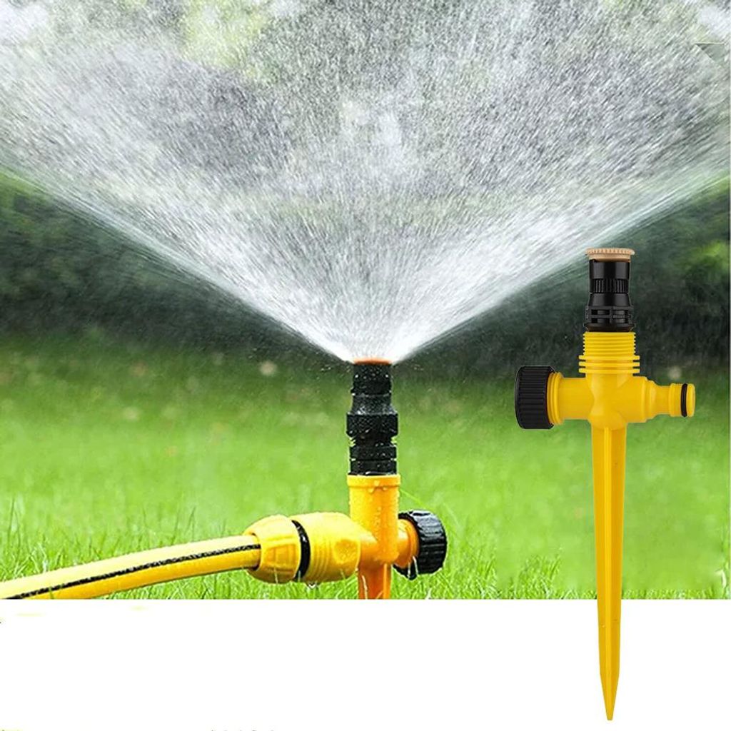 360 Rotating Auto Irrigation System Garden Lawn Sprinkler Grass Water Sprinkler System Garden Hose Sprinkler for Yard
