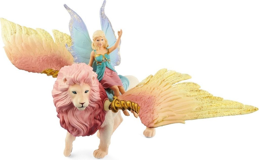 Schleich Bayala Elfe auf geflügeltem Löwe 70714 Produktbild 6