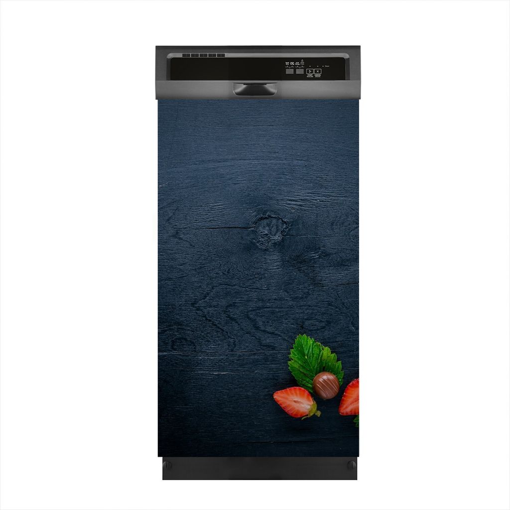 Aufkleber sticker 45x80 cm Dekorative folie Spülmaschine - Erdbeeren und Schokolade